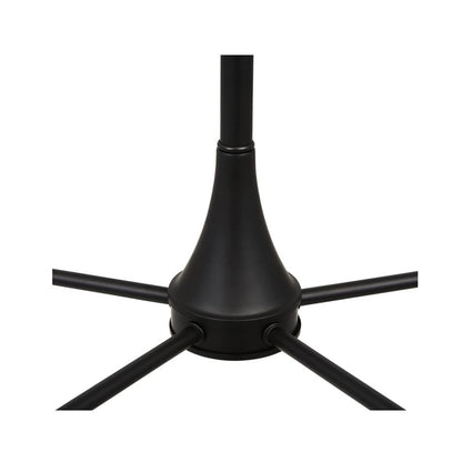 Sunset Stella 5-Light Black Chandelier 100W w/ Glass Shades F27035-31