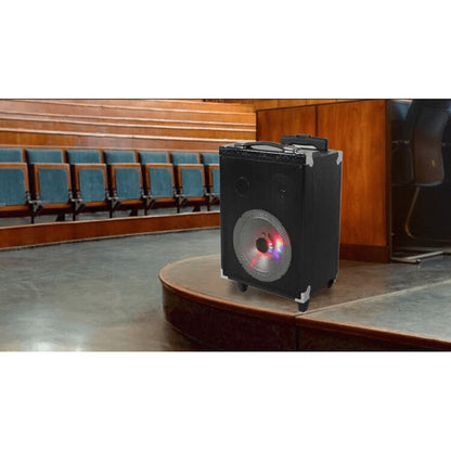 Technical Pro WASP680X 8" Rechargeable Bluetooth PA Speaker with Wireless Mic and Telescopic Mic Stand