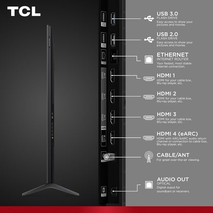 TCL 55" 55QM64L 4K UHD HDR QD Mini-LED 144Hz Dolby Atmos Fire TV Smart TV - 2026