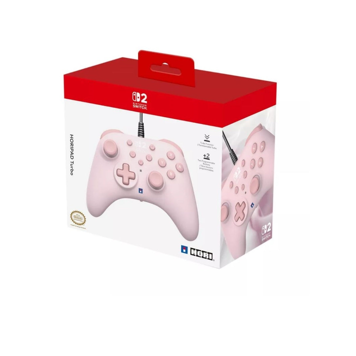 HORI HORIPAD Turbo (Cozy Pink) for Nintendo Switch 2 NSX-109U