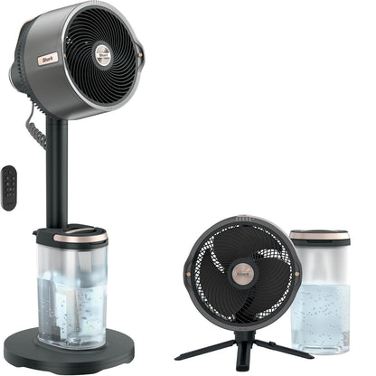 Shark FlexBreeze Pro Mist 2-in-1 Fan with Integrated Mist Charcoal FA302