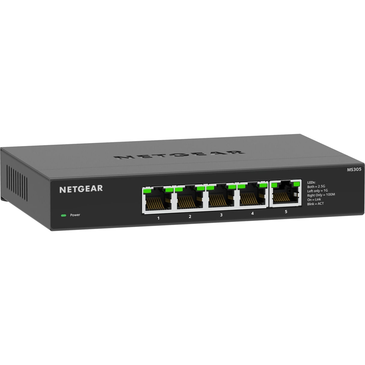 NETGEAR 5-Port 2.5G Multi-Gigabit Ethernet Unmanaged Network Switch (MS305), 5 x 2.5Gbps
