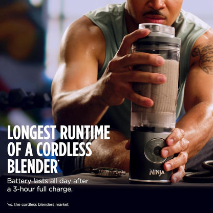 Ninja Blast Max Portable Blender Twist & Go 22oz Cream BC251IV