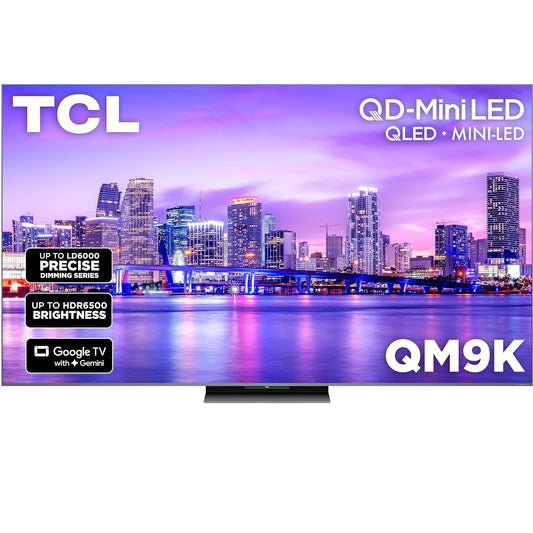 TCL 65" QM9K Series 4K UHD HDR QD-Mini LED Smart TV with Google TV (2025) 65QM9K