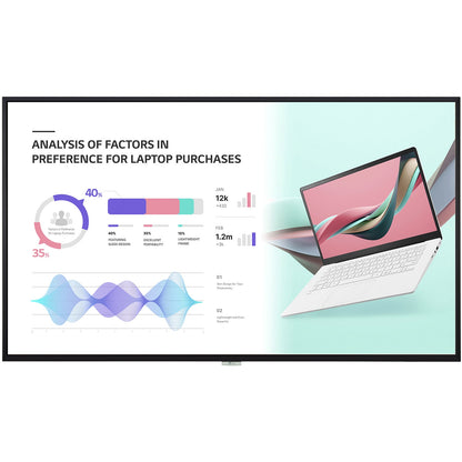 LG UH5J Series 86" 4K 120Hz 8ms Smart LED Commercial Display. HDMI, DisplayPort, DVI-D 86UH5J-H