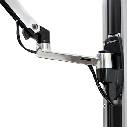 Ergotron LX Wall Mount Monitor Arm Polished Aluminum 45-243-026