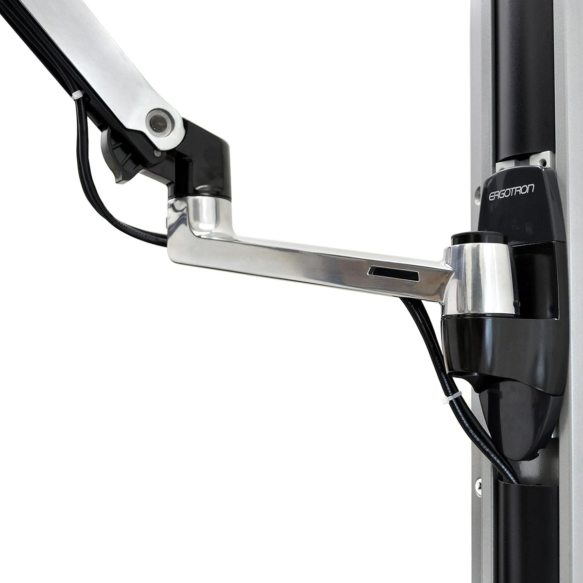 Ergotron LX Wall Mount Monitor Arm Polished Aluminum 45-243-026
