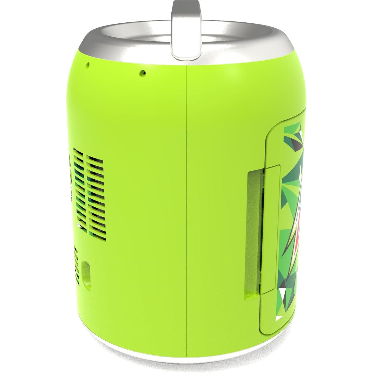 Mountain Dew MIS604MD 0.14-Cu. Ft. 6-Can Portable Mini Fridge, Green