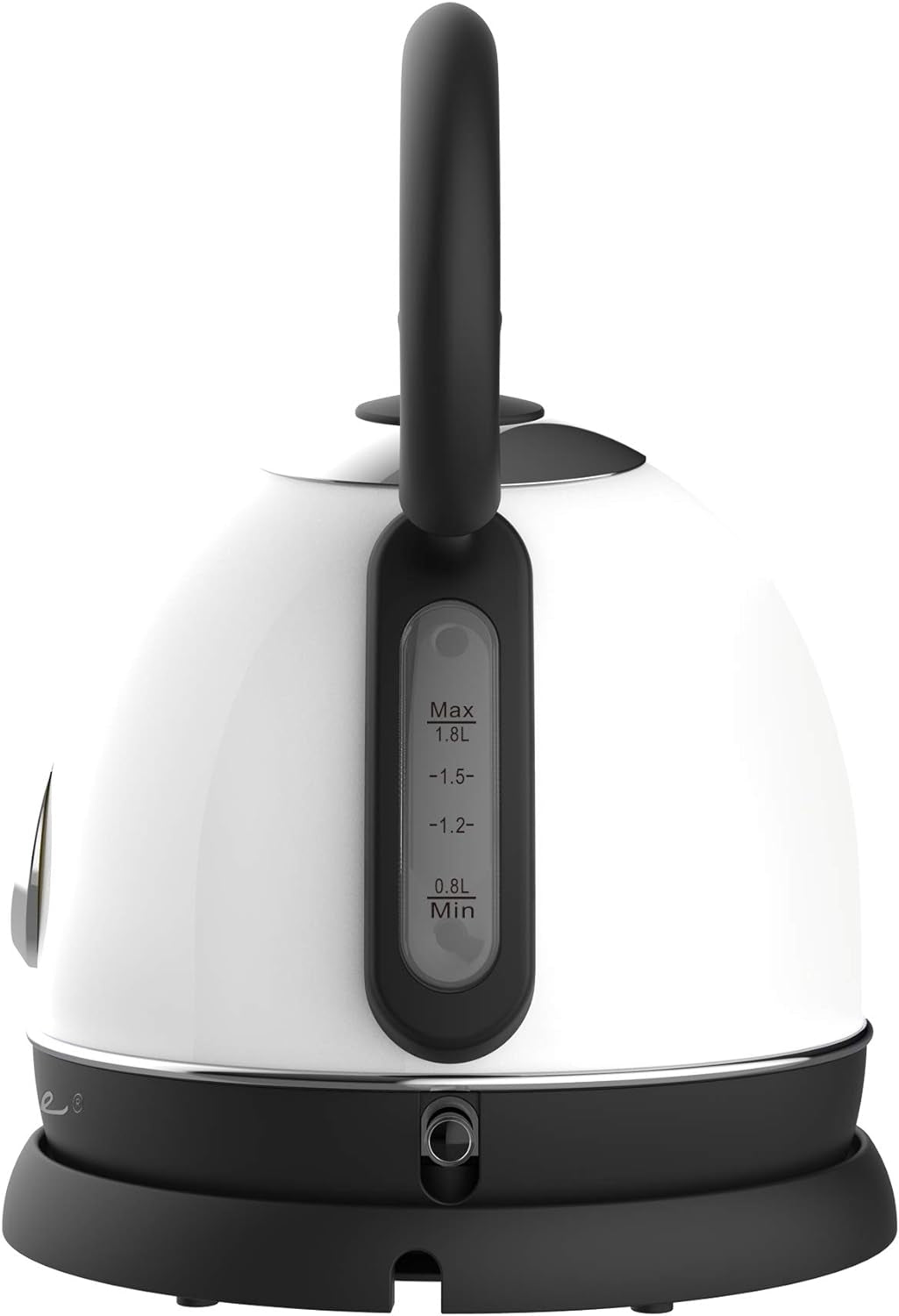 Frigidaire EKET125-WHITE Retro Electric Water Kettle Stainless Steel 1.8l, Fast Boiling, Bpa-Free, White