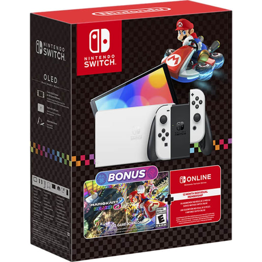 Nintendo Switch OLED Model: Mario Kart 8 Deluxe Bundle