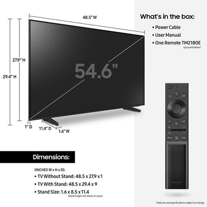 Samsung 55" Class Q60A Series QLED 4K UHD Smart Tizen TV QN55Q60A