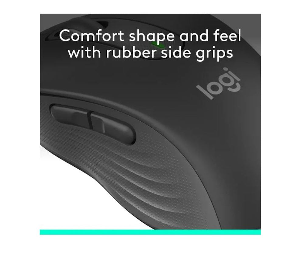 Logitech Signature M650L Wireless Optical Mouse Silent Clicks Graphite 910-007636