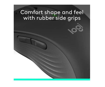 Logitech Signature M650L Wireless Optical Mouse Silent Clicks Graphite 910-007636