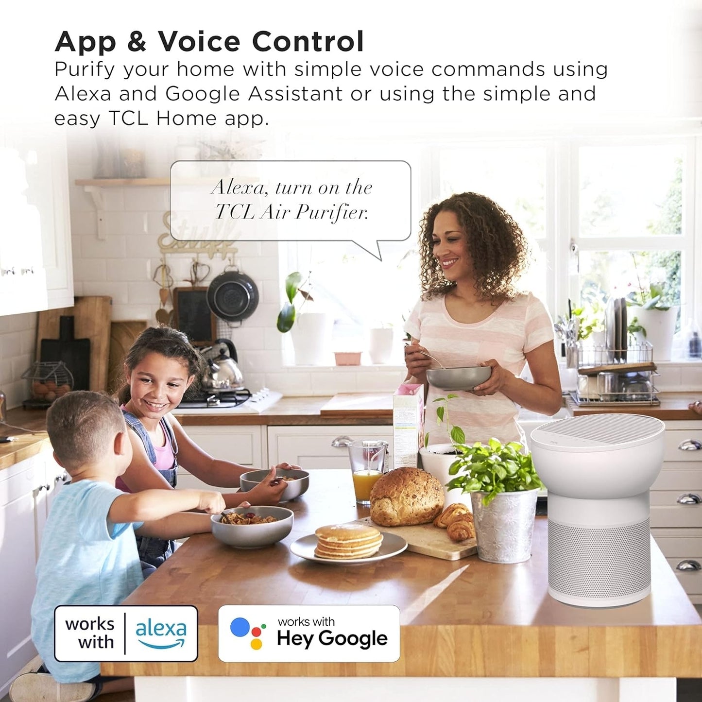 TCL Breeva A2 Smart Air Purifier & Humidifier 4-Stage Filtration up to 910 Sq ft A215W