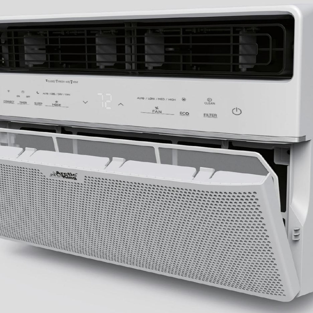 Arctic King 12,000 BTU Smart Window Air Conditioner, Cools Rooms up to 550 Sq. Ft., White RMWK12WR
