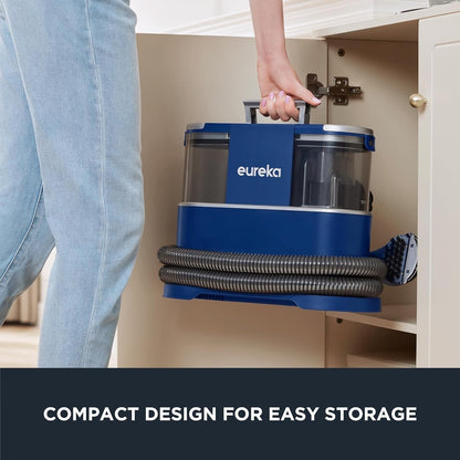 EUREKA Portable Carpet and Upholstery Cleaner, Spot Cleaner for Pets, 50.7oz Large Water Tank, NEY100 with Cleaning Formula, Blue