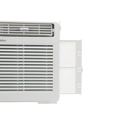 Midea 6,000 BTU 115V Window Air Conditioner w/ Comfort Sense Remote, up to 250 Sq. ft., White, Cooling Modes: Cool, Dehumidify, Ventilate - MAW06R1WWT-T