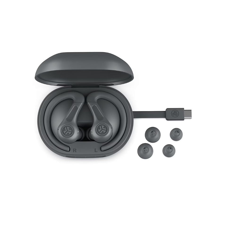 JLab JBuds Sport ANC 4 True Wireless Earbuds Graphite EBJBSPTANCRGPH84