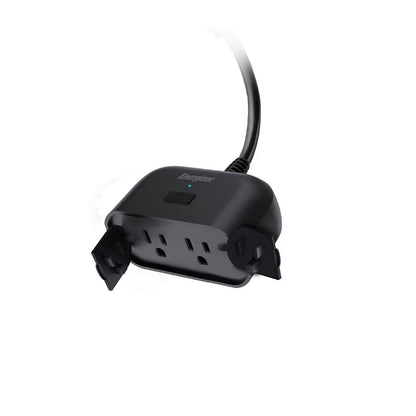 Energizer Connect Smart WiFi Weather Resistant In/Outdoor Plug 2nd Gen EOX3-1002-BLK