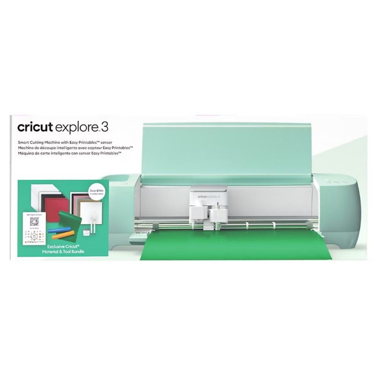 Cricut Explore 3 Smart Cutting Machine Starter Kit, Seafoam 8002406 ...