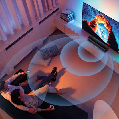 MOVSSOU Bluetooth Sound Bar Small Surround Sound 17"