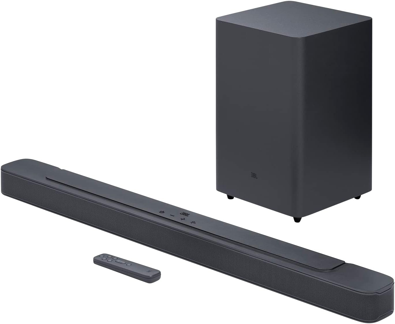 JBL Bar 2.1 Deep Bass (MK2) 2.1 Channel Soundbar with Wireless subwoofer (6.5’’), 300W, Black - JBL2GBAR21DB2BLKAM