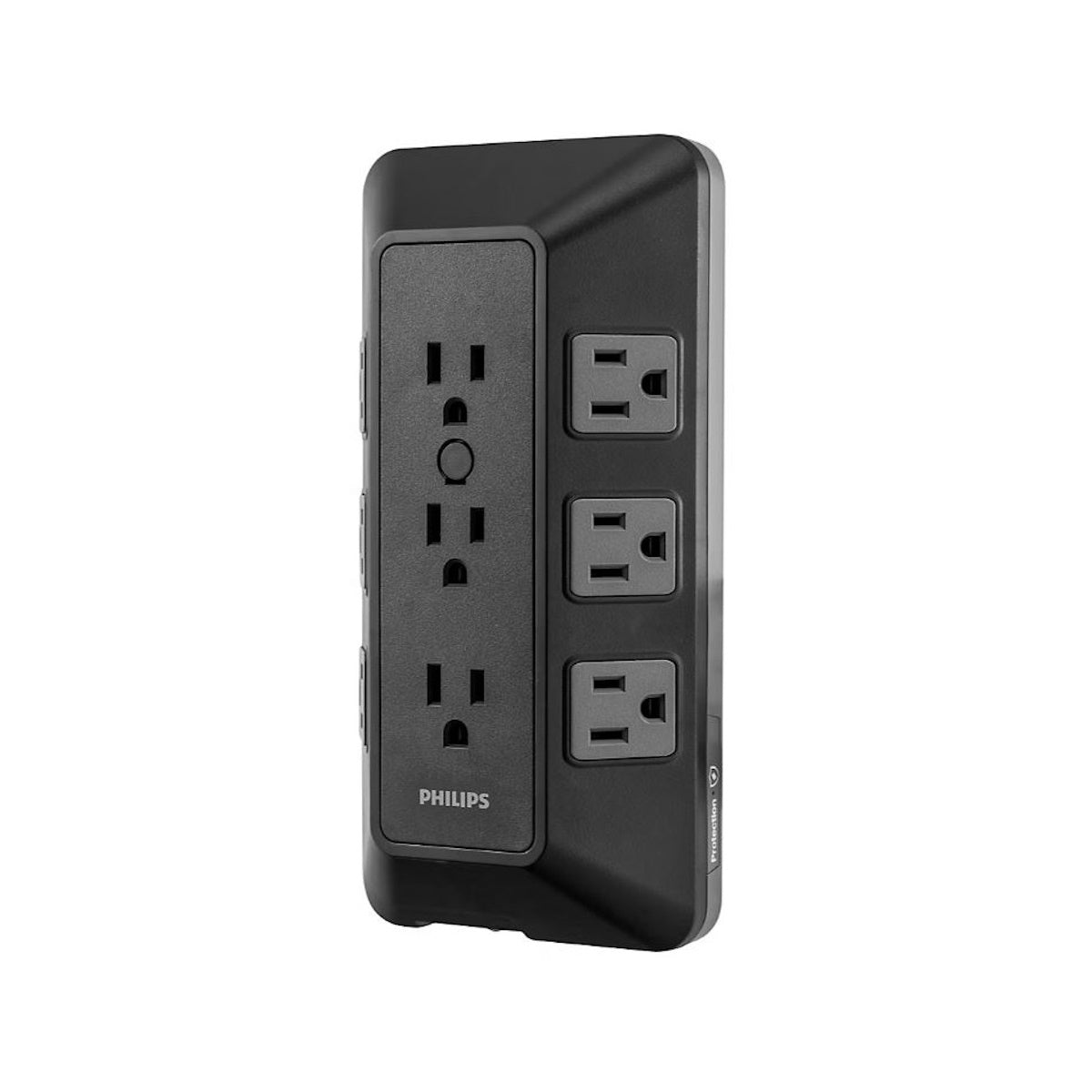 Philips 17-Outlet Surge Tap/Protector Combo Pack Black/Gray SPP9853B/37-T1-DI1