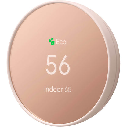 Google Nest Programmable Smart Wi-Fi Thermostat for Home - Sand GA02082-US