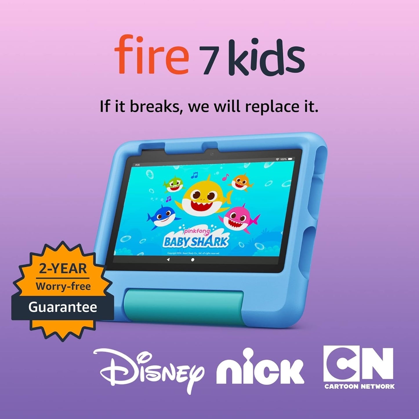 Amazon Fire 7 Kids 7" Tablet (2023) 16GB with Amazon Kids+ Blue B0C8C2NZMQ