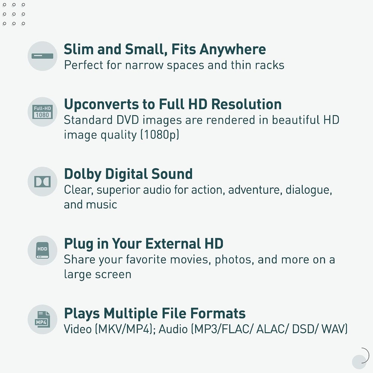 Panasonic Blu Ray DVD Player with Full HD Picture Quality and Hi-Res Dolby Digital Sound, DMP-BD90P-K, Black
