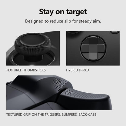 Microsoft - XBOX Wireless Controller for XBOX Series X, XBOX Series S, XBOX One, PCs - Carbon Black