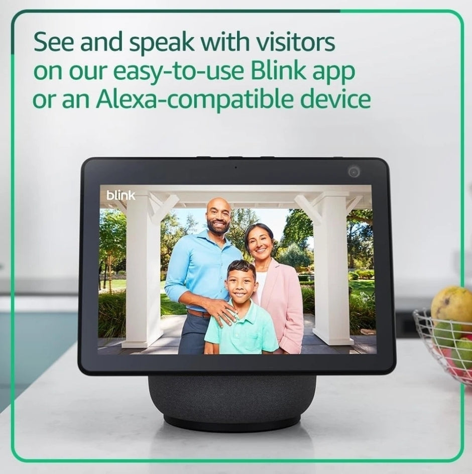 Blink Wired Floodlight Camera with Pan-Tilt Indoor Camera and Video Doorbell