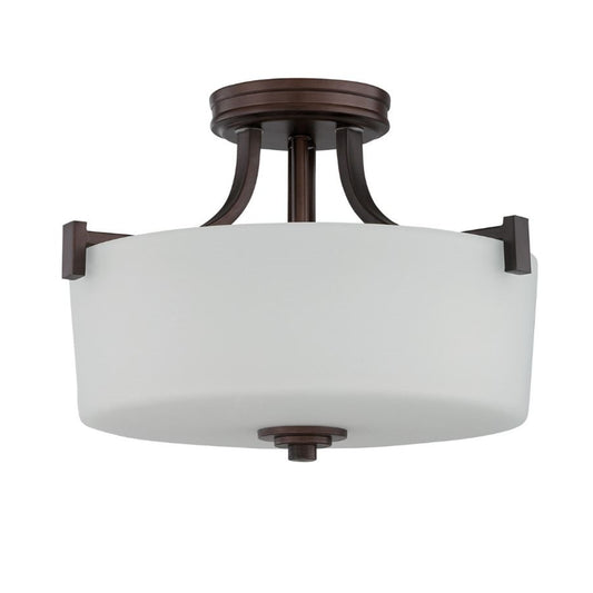 Sunset Lighting F18016-64 Sunset SEMI Flush, Provincial Bronze