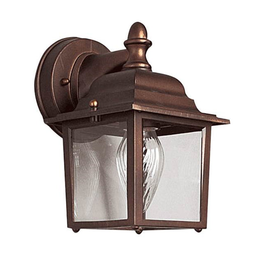 Sunset Lighting 1-Light Outdoor Wall Lantern Rubbed Bronze F7850-62