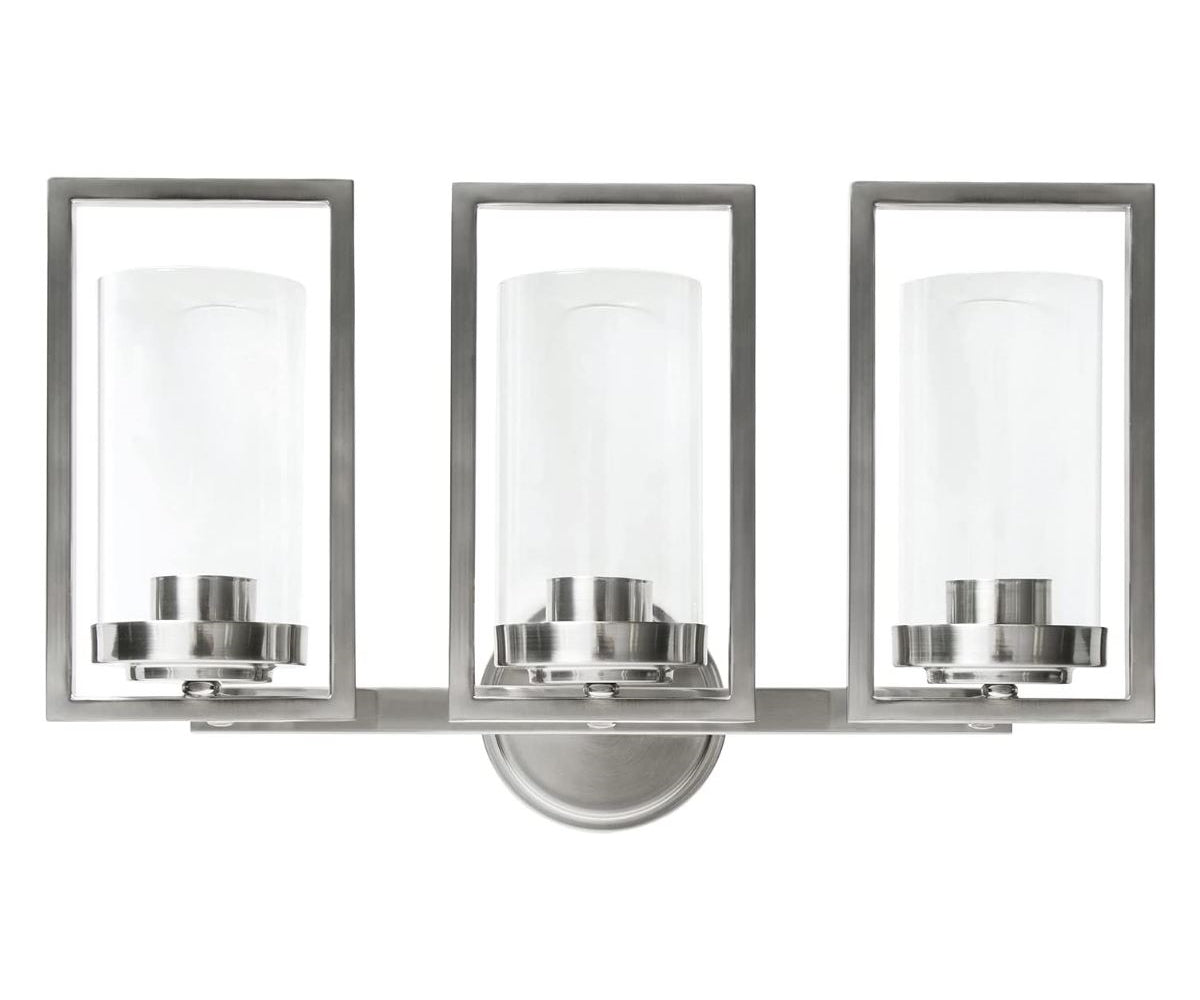 Sunset Lighting F15003-80 Prestige Wall Sconce, Bright Satin Nickel