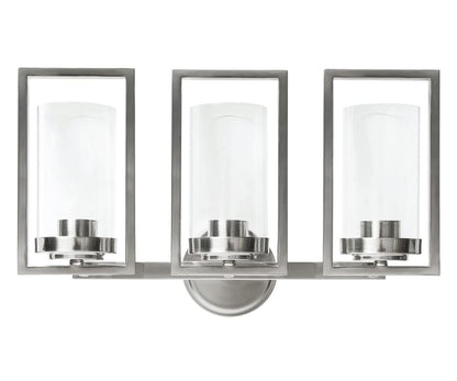 Sunset Lighting F15003-80 Prestige Wall Sconce, Bright Satin Nickel
