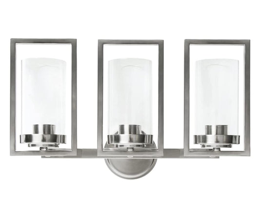 Sunset Lighting F15003-80 Prestige Wall Sconce, Bright Satin Nickel