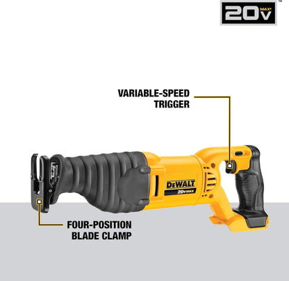 DEWALT 20V MAX Cordless 7 Tool Combo Kit with (2) 20V 2.0Ah Batteries and Charger