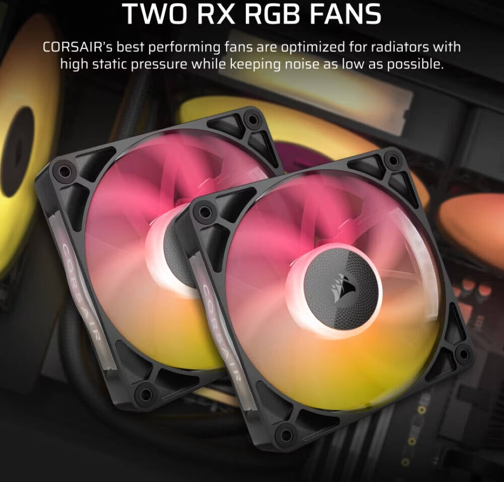 CORSAIR iCUE LINK TITAN 240 RX Liquid CPU Cooler with RGB Lighting - Black CW-9061016-WW