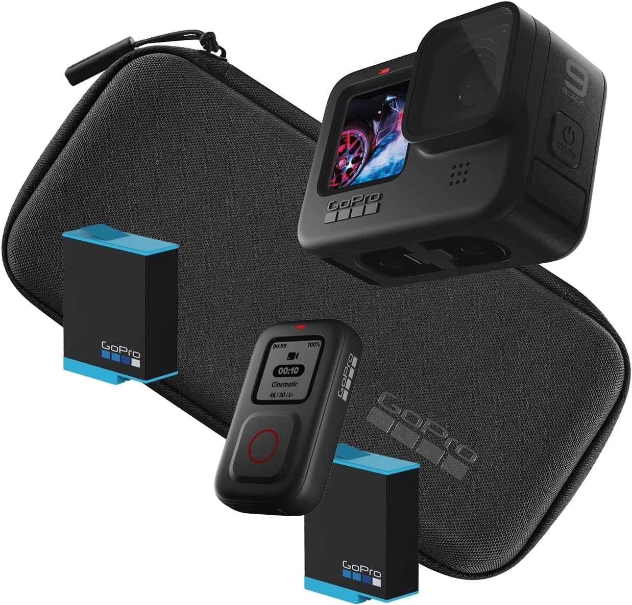 GoPro HERO9 Black 5K Streaming Action Camera and Smart Remote Bundle CHDRB-902-RW