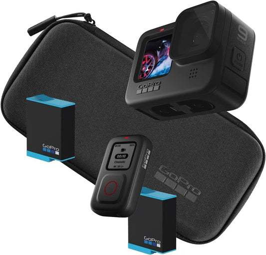 GoPro HERO9 Black 5K Streaming Action Camera and Smart Remote Bundle CHDRB-902-RW