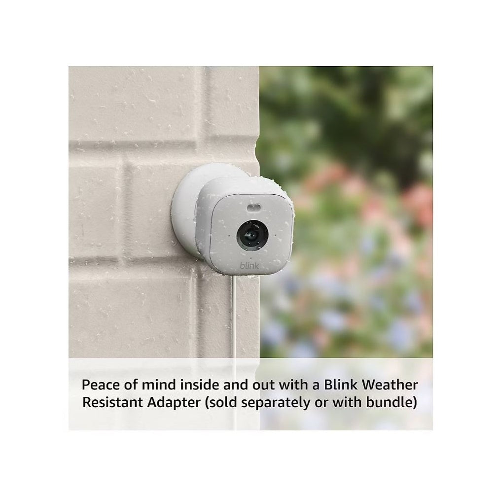 Blink Wired Floodlight Camera with Mini 2 Camera, Weather Resistant 13' Power Adapter and Yard Sign
