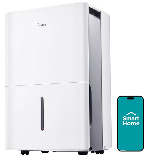 Midea 50 pt. EasyDry Dehumidifier with Built-in Pump for spaces up to 4,500 sq. ft. MAD50P1AWS