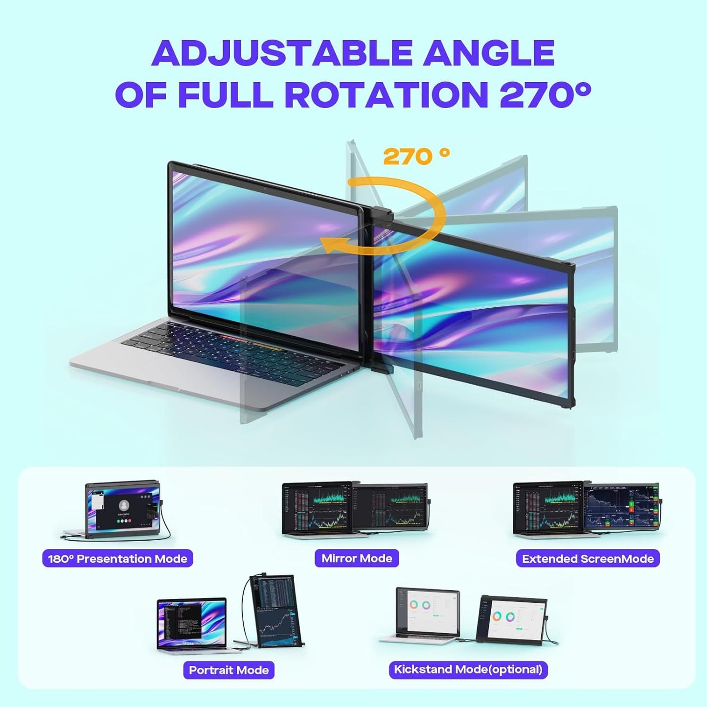 Mobile Pixels Nexus 13.3" 1080P Portable Laptop Monitor, USB Type-C/USBA/HDM 101-1013P01