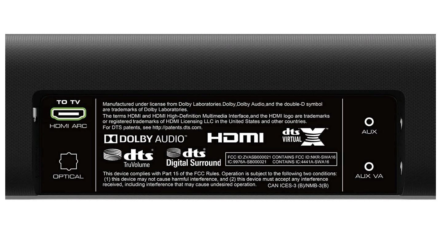 VIZIO V-Series 2.1 Channel Sound Bar System with Wireless Subwoofer Black V21-H8R