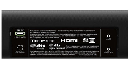 VIZIO V-Series 2.1 Channel Sound Bar System with Wireless Subwoofer Black V21-H8R