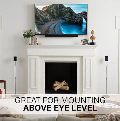 Sanus Decora Tilting TV Wall Mount for 42"-90" TVs, Tilts down 10° and up 5° to reduce glare and reflection - DLT2-B1