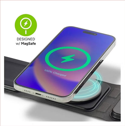 Mophie 3-in-1 Travel Charger with MagSafe 15W, Charge Up to 3 Devices Simultaneously, Designed for travel - WRLS-TRIFOLD-MS-WATCH-A
