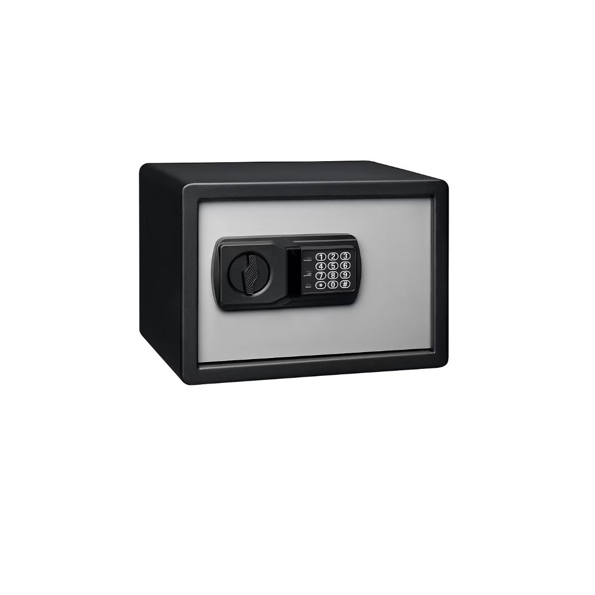 Fortress Personal Safe with Electronic Lock, Rounded Edges - Two Tone Black, Gray 44E20BG