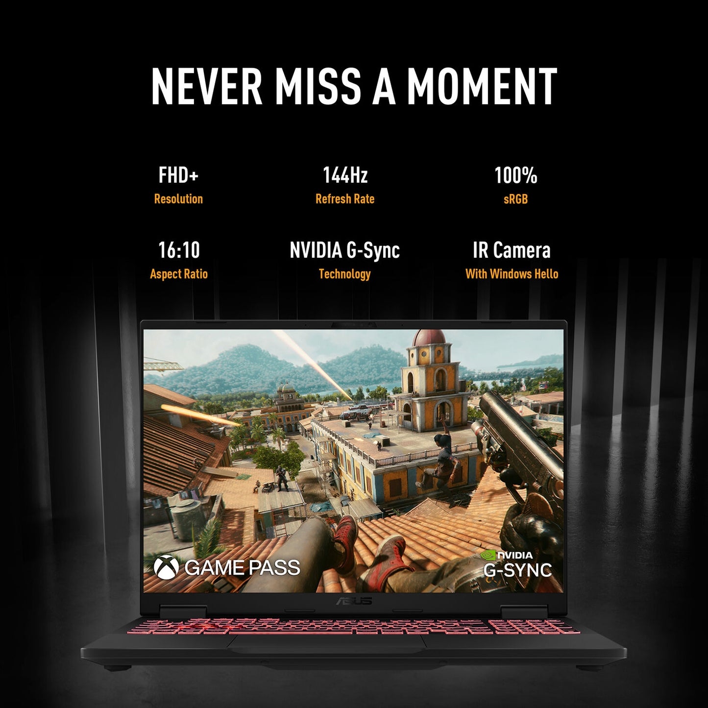 ASUS TUF Gaming A18 18" FHD+ 144Hz Gaming Laptop AMD Ryzen 7 with 16GB/1TB SSD Jaeger Gray FA808UH-RS74
